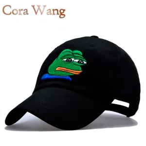 Sad Kermit  Brand New!  Ex Machina Bay Women Baseball Cap  Strapback snapback palace gorras Dad hat for MenTravis Scotts  cap